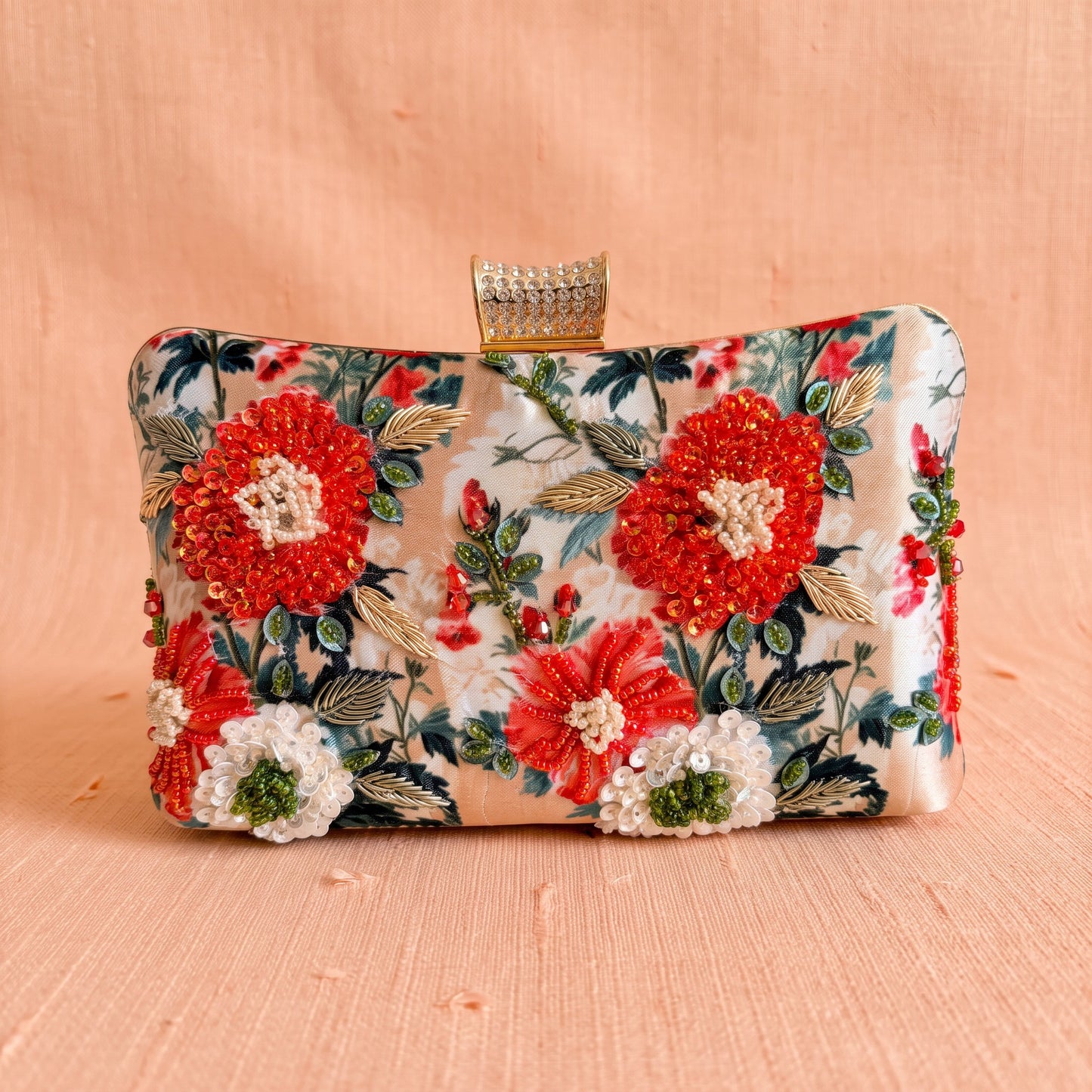 Rosalia Floral Rectangular Clutch (ST1233)
