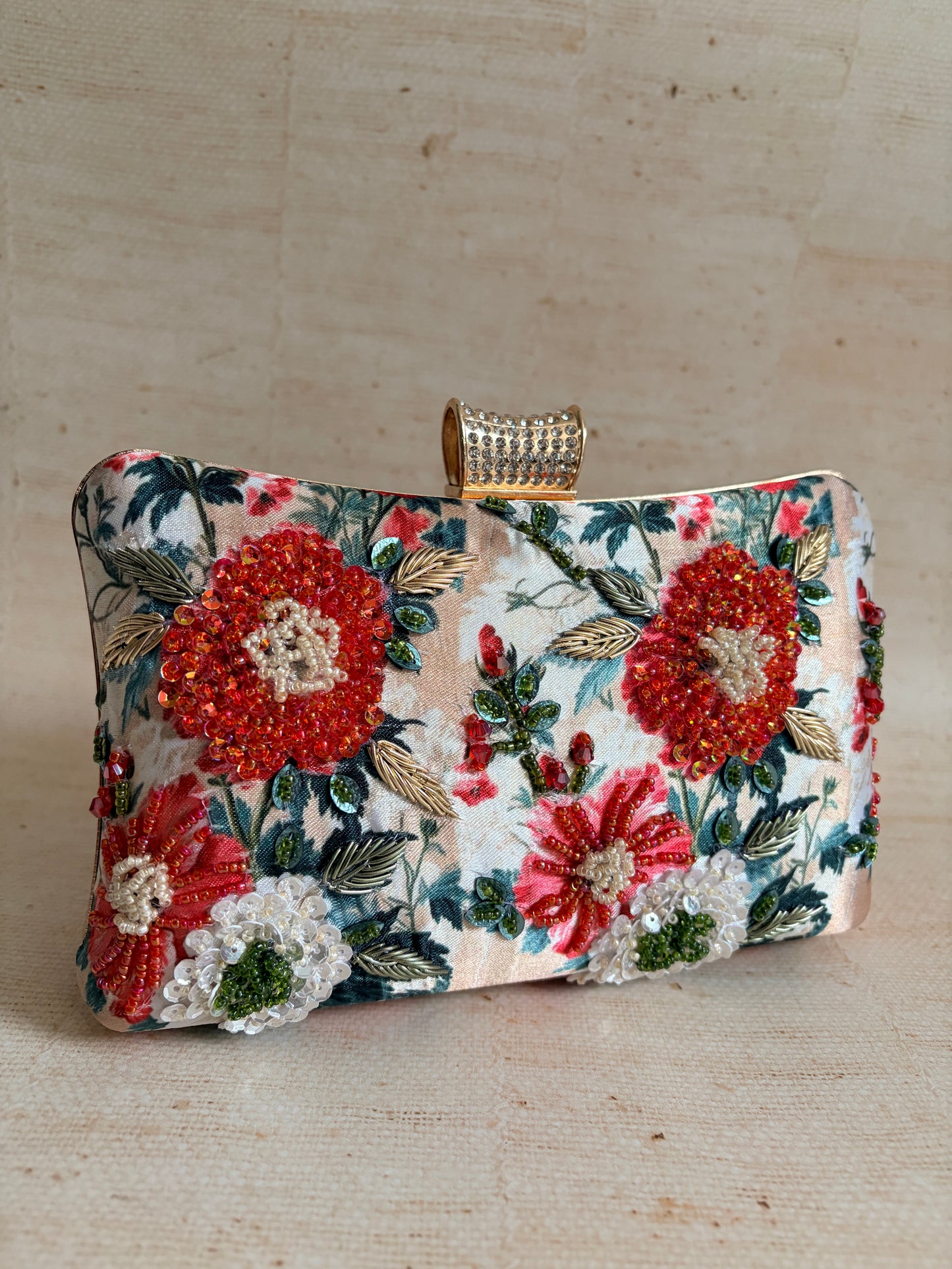Rosalia Floral Rectangular Clutch (ST1233)