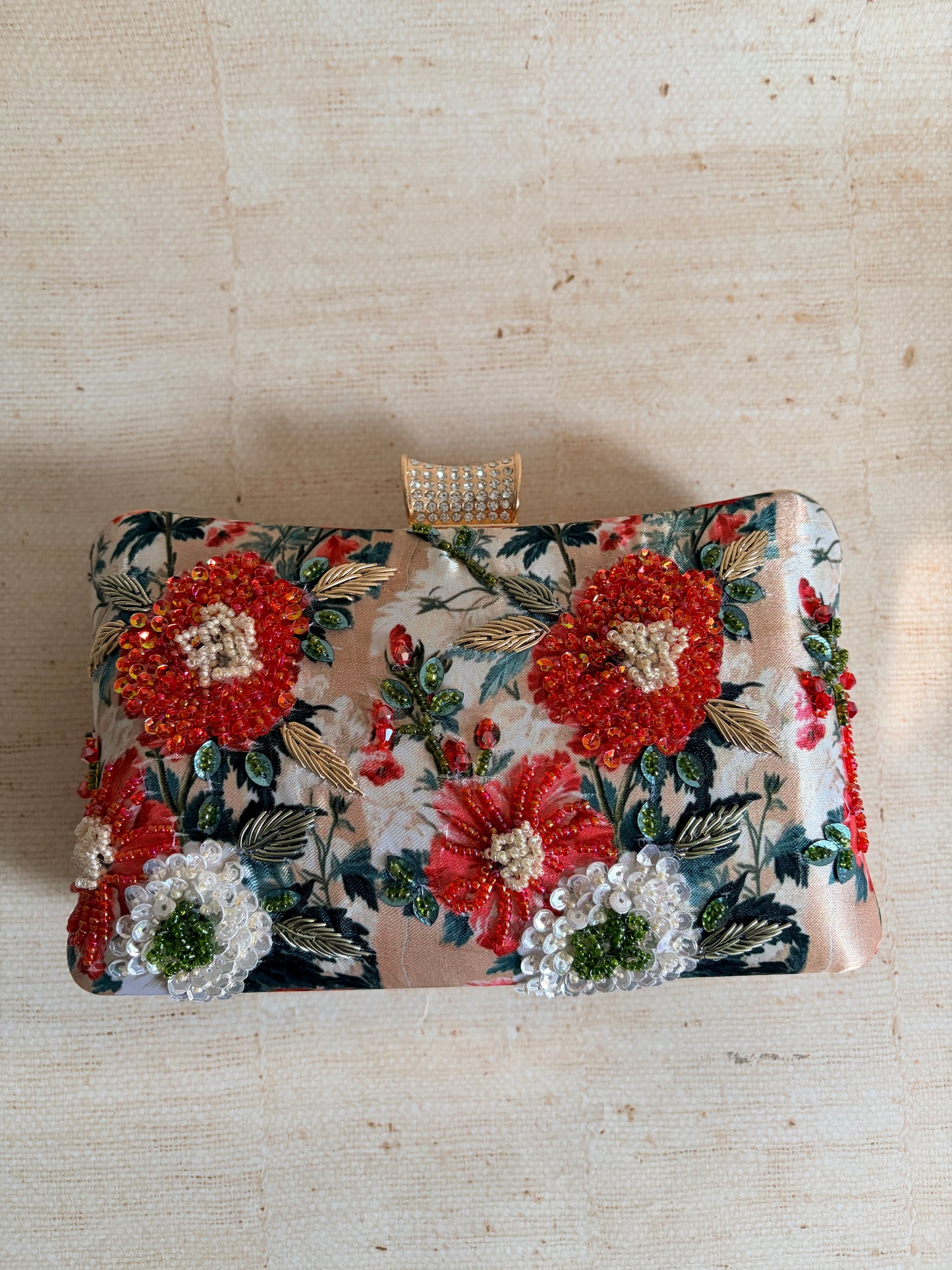 Rosalia Floral Rectangular Clutch (ST1233)