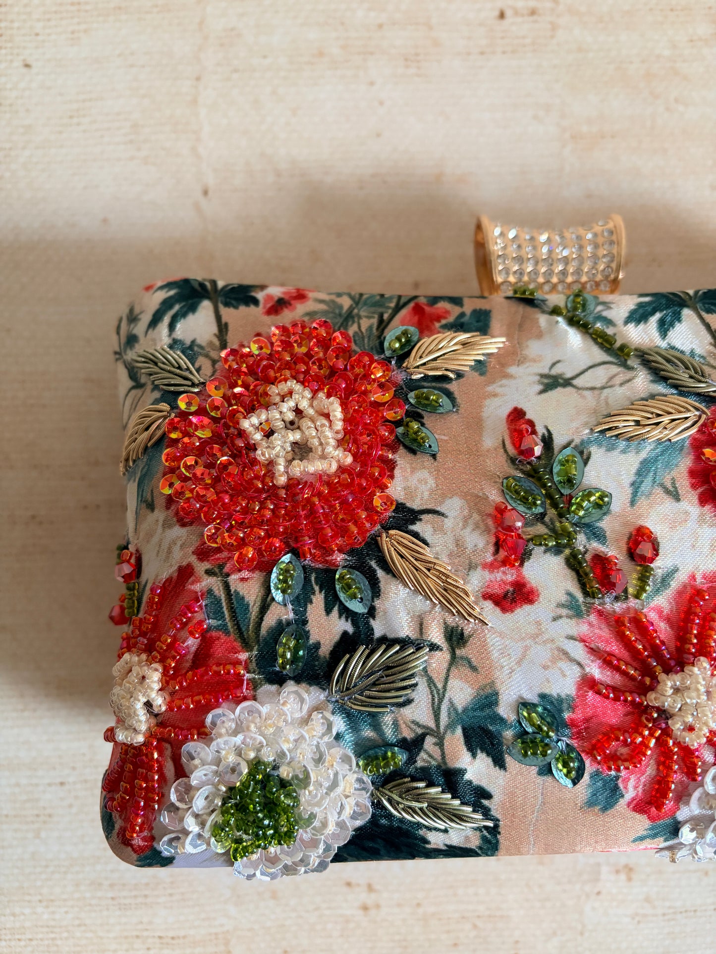 Rosalia Floral Rectangular Clutch (ST1233)