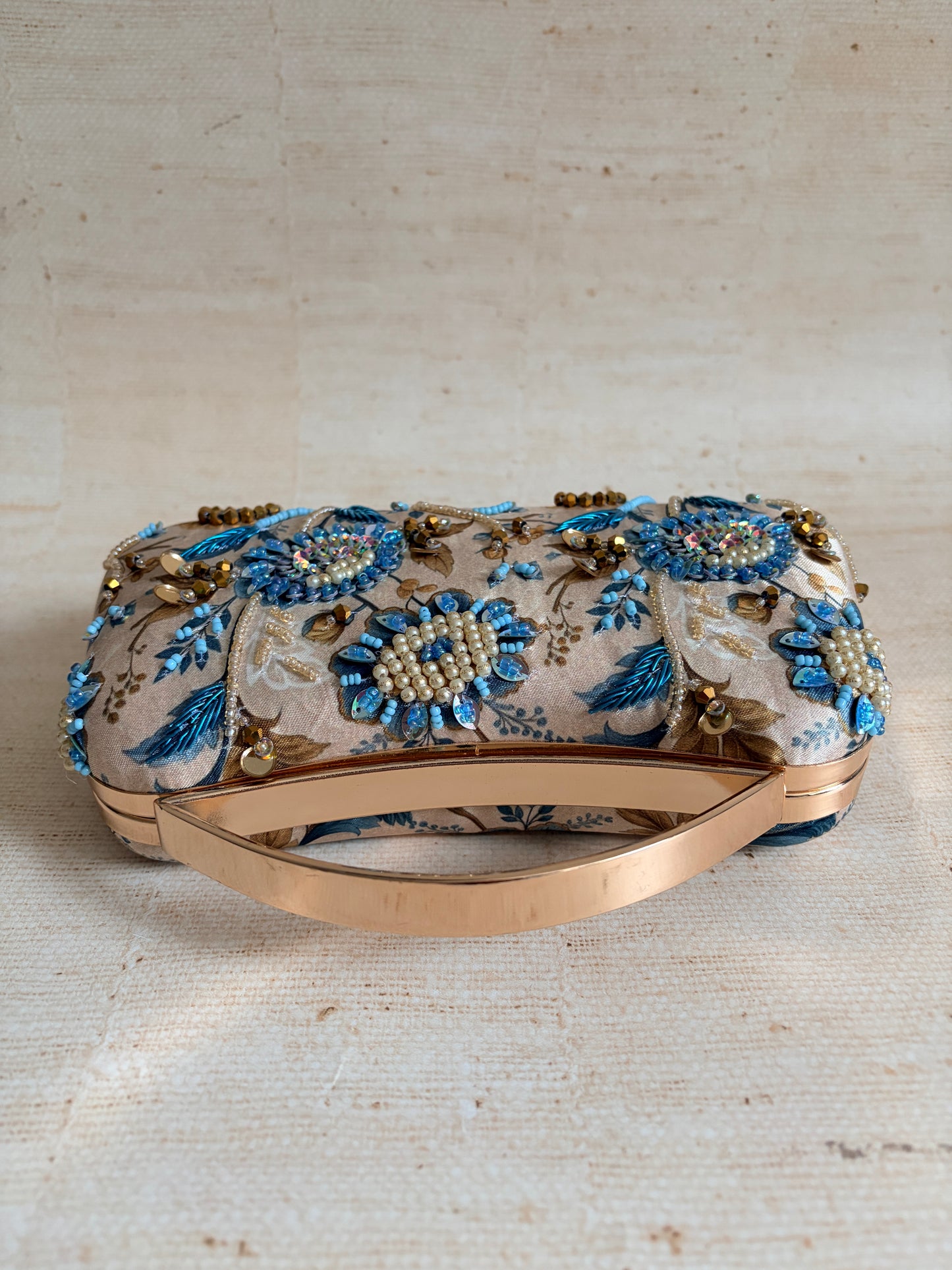 Rose Rectangular Floral Clutch (ST1230)