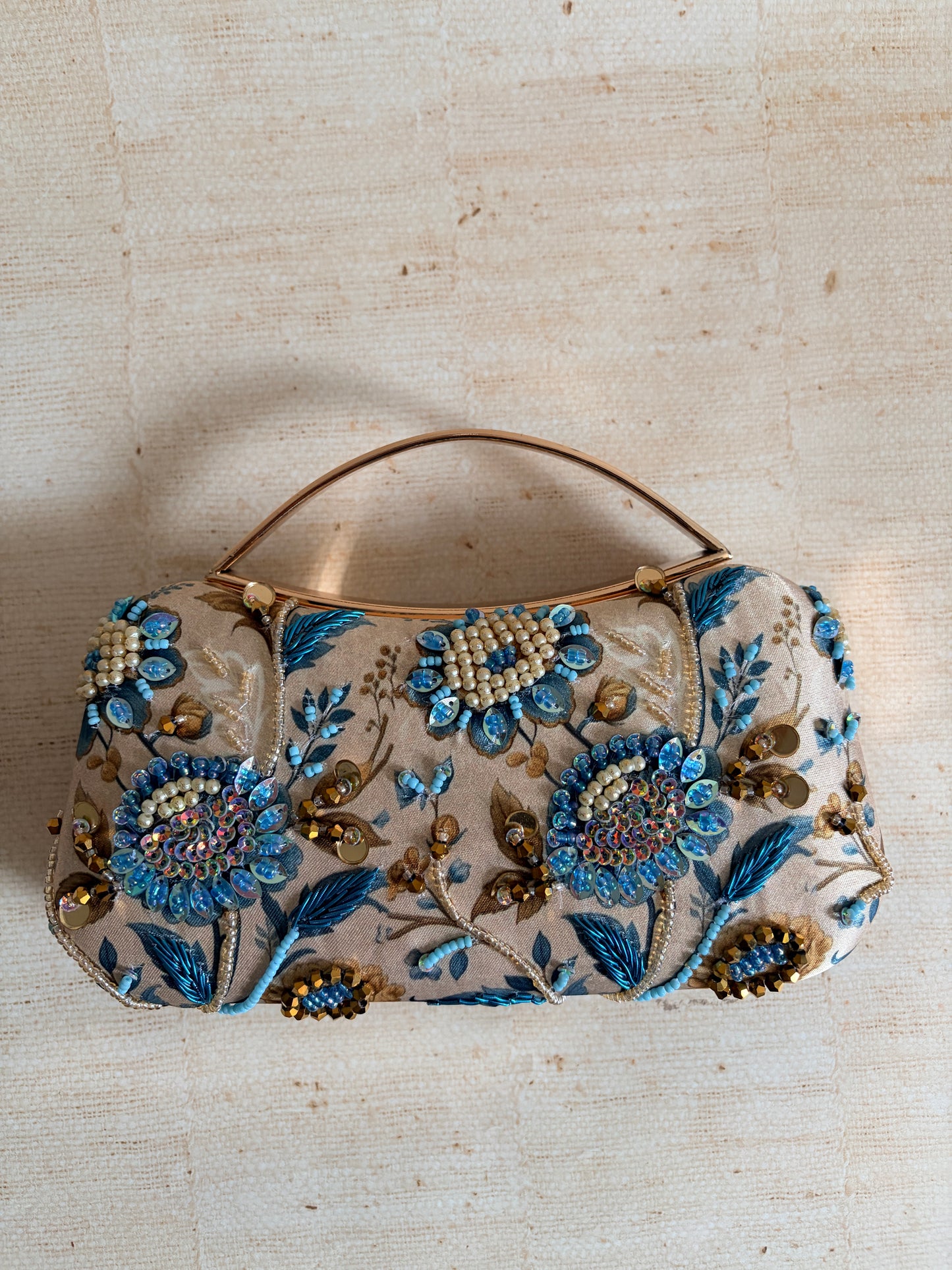 Rose Rectangular Floral Clutch (ST1230)