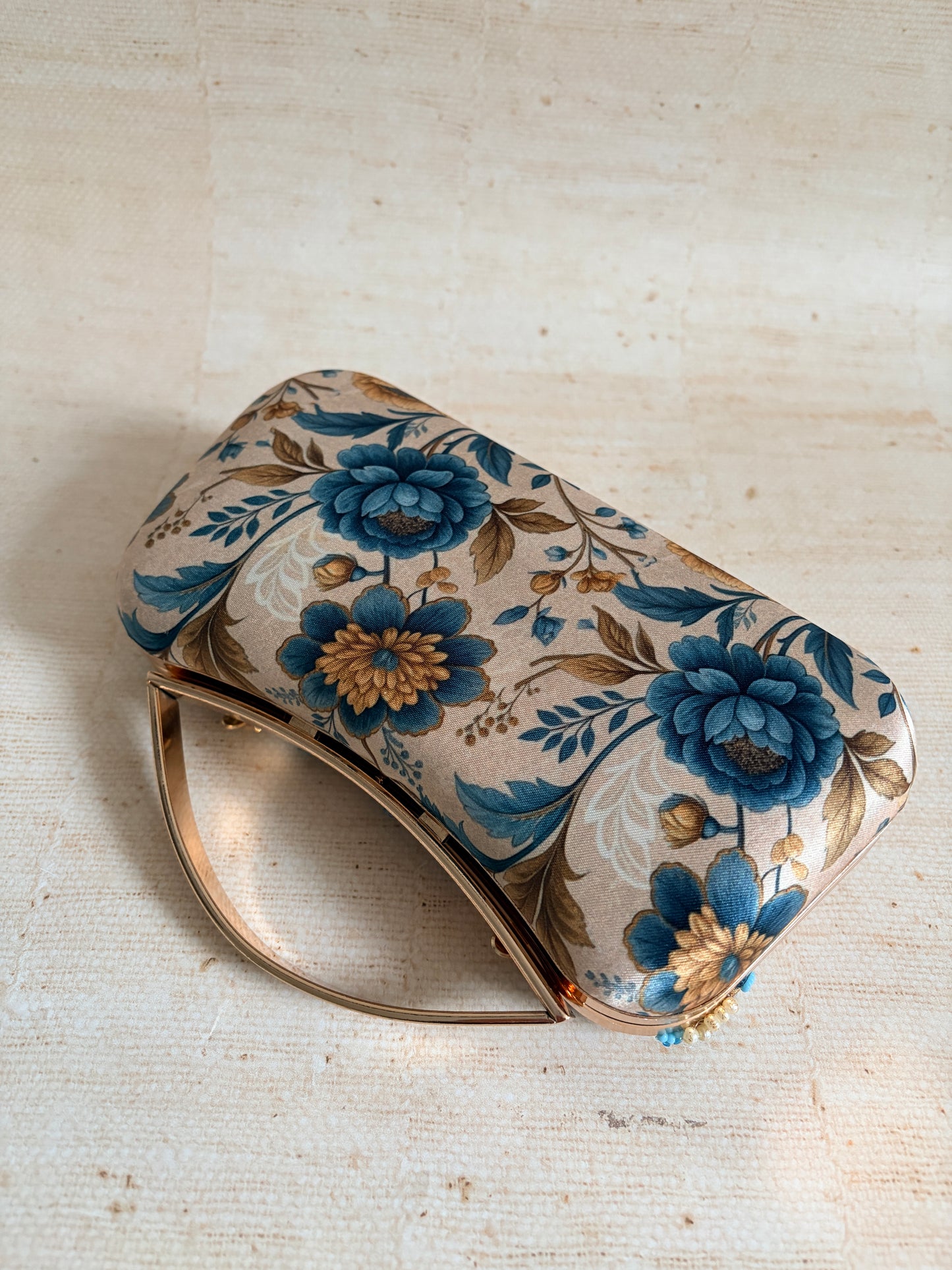 Rose Rectangular Floral Clutch (ST1230)