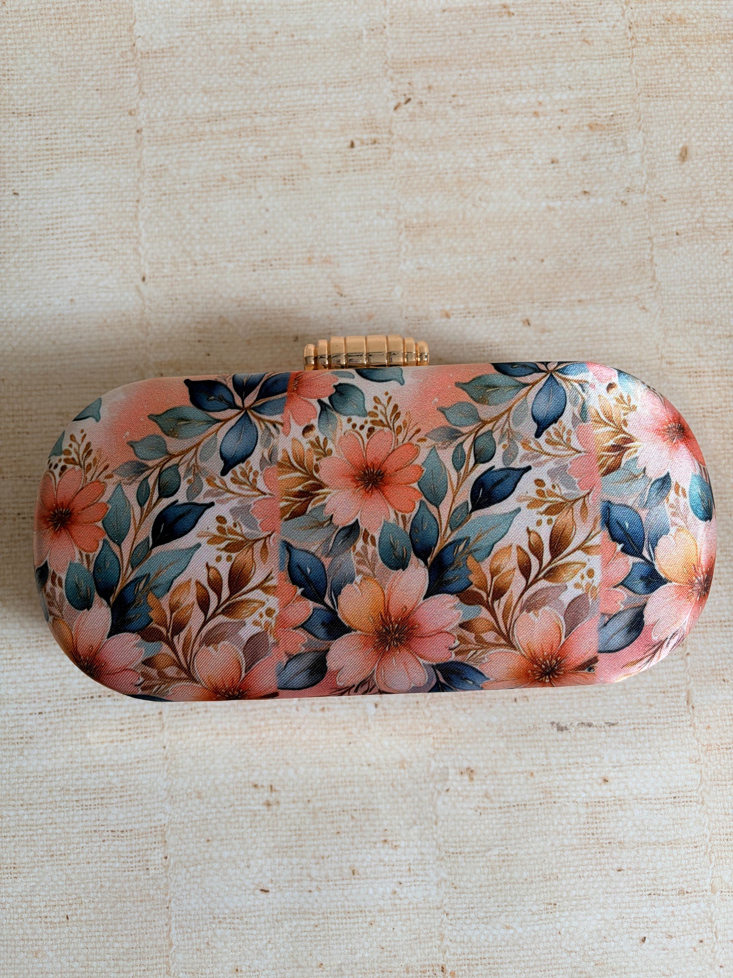 Amalfi Floral Oval Clutch (ST1234) (Pink)