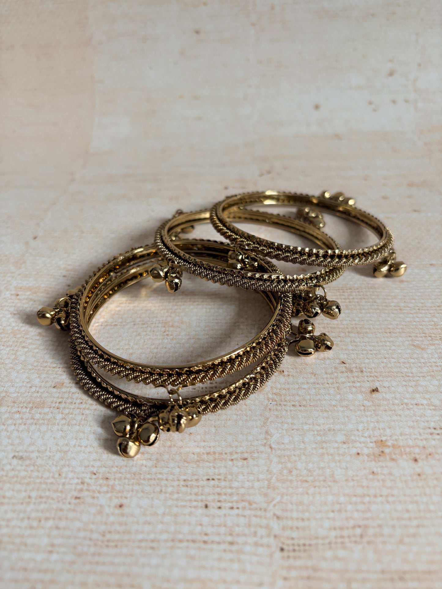 Kashmiri Gold Ghungaroo Bangles 2.6 (ST1244)