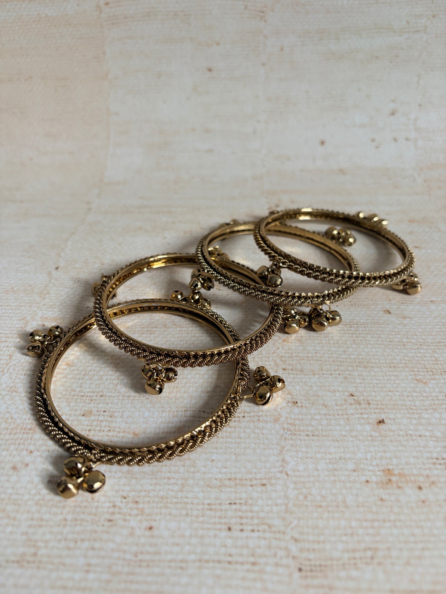 Kashmiri Gold Ghungaroo Bangles 2.6 (ST1244)