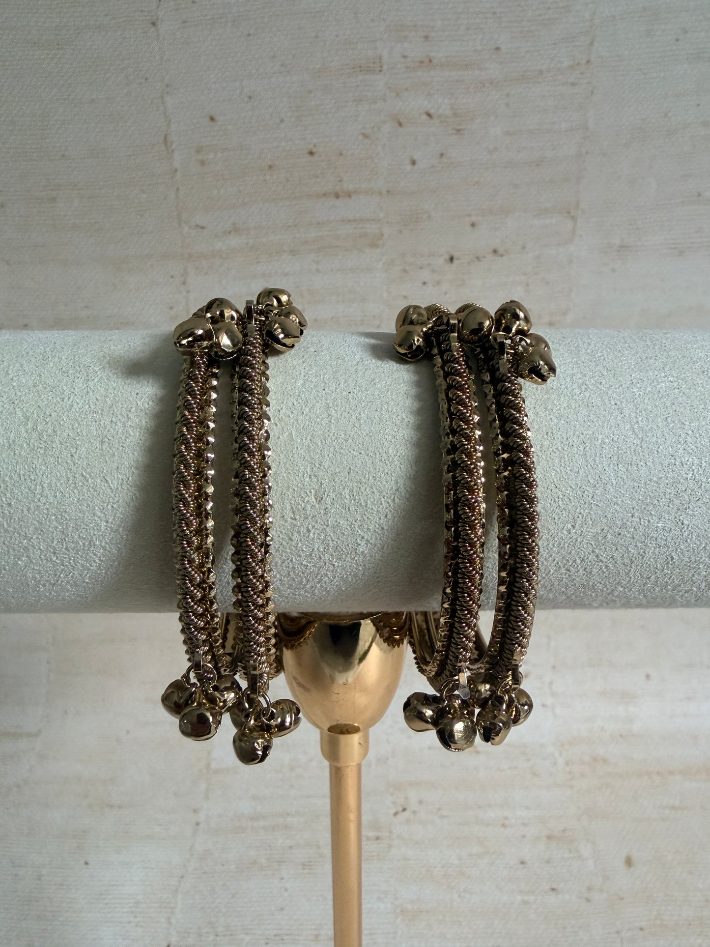 Kashmiri Gold Ghungaroo Bangles 2.6 (ST1244)
