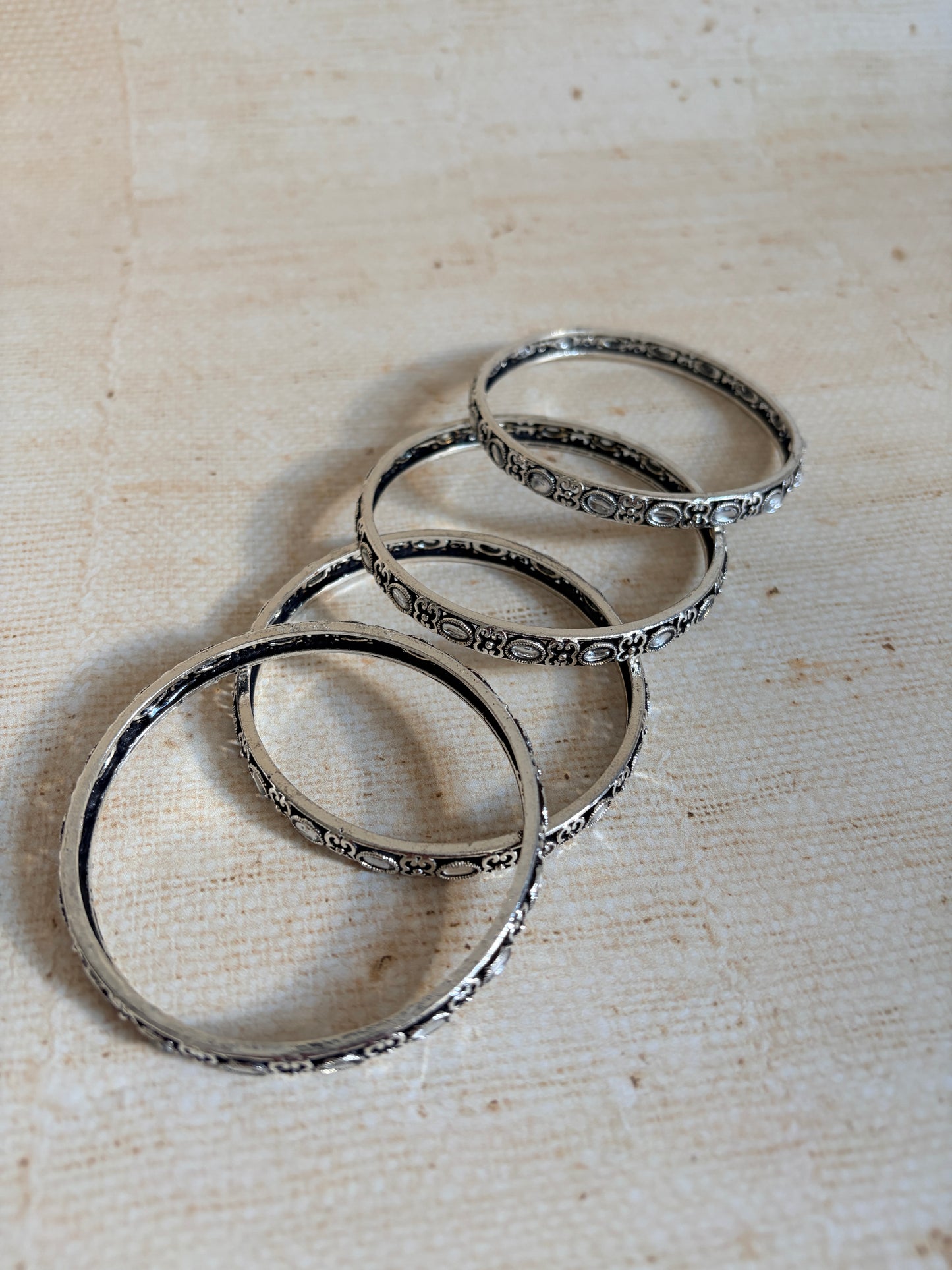 Oxidised Silver Indian Bangles 2.8 (ST1239)