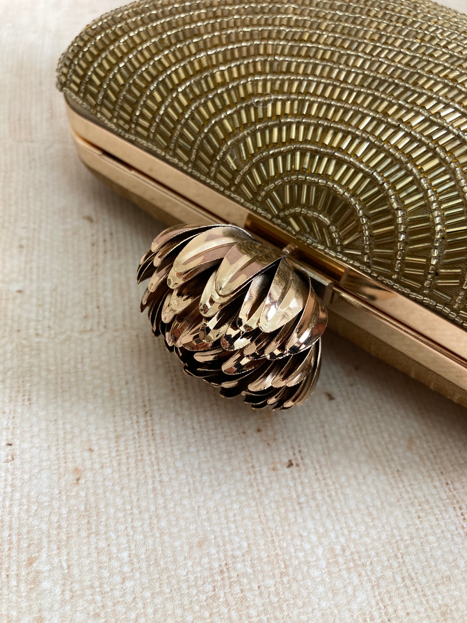 Gold Clutch Bag