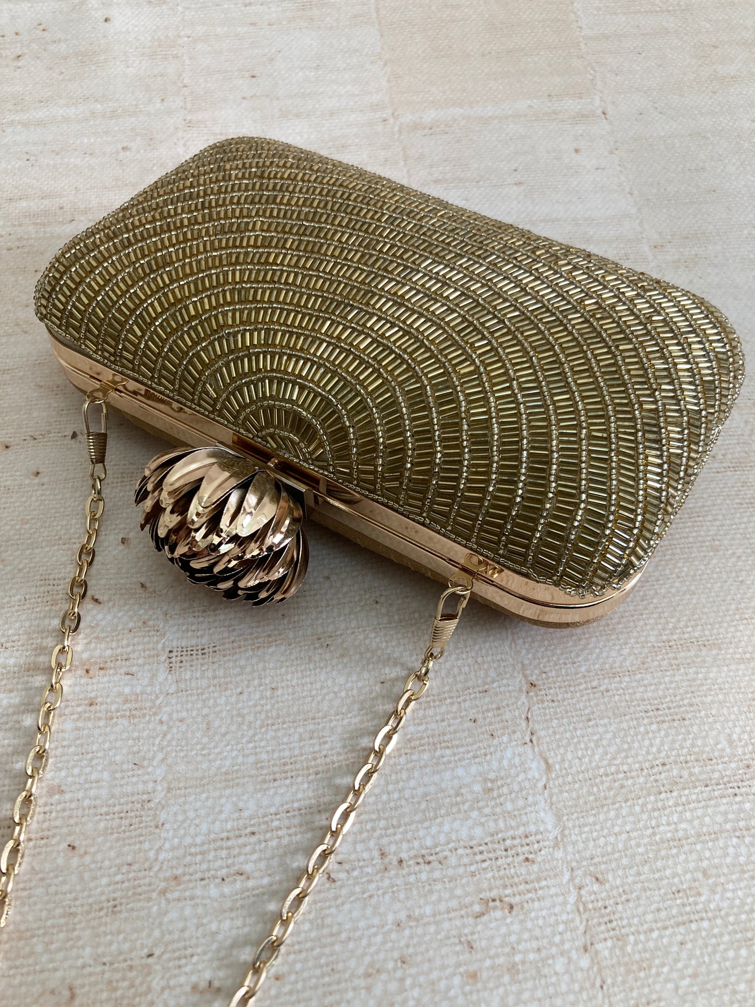 Gold Clutch Bag