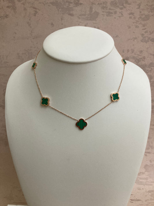 Rose Emerald Necklace