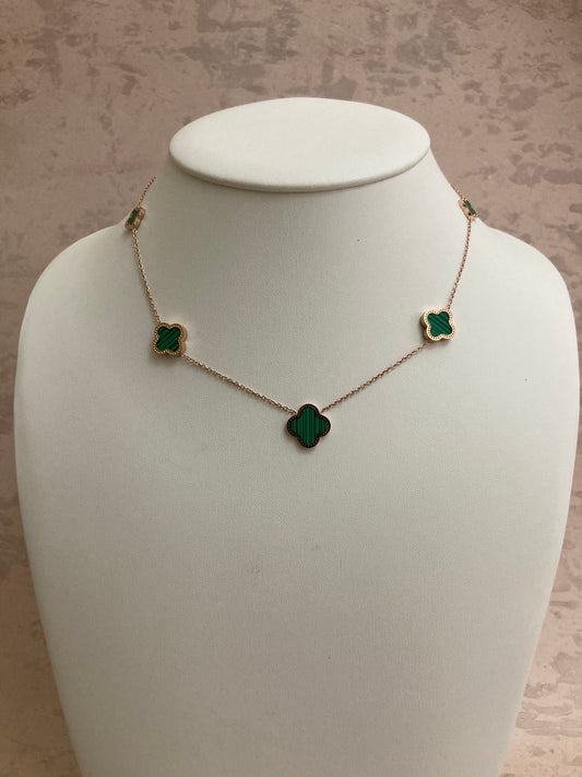 Rose Emerald Necklace