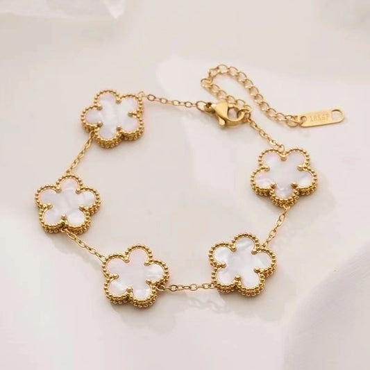 Gold Clover Bracelet