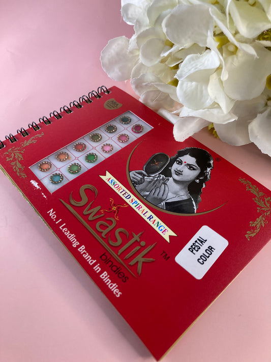Colourful Stone Border 360 Bindi Booklet (ST698)