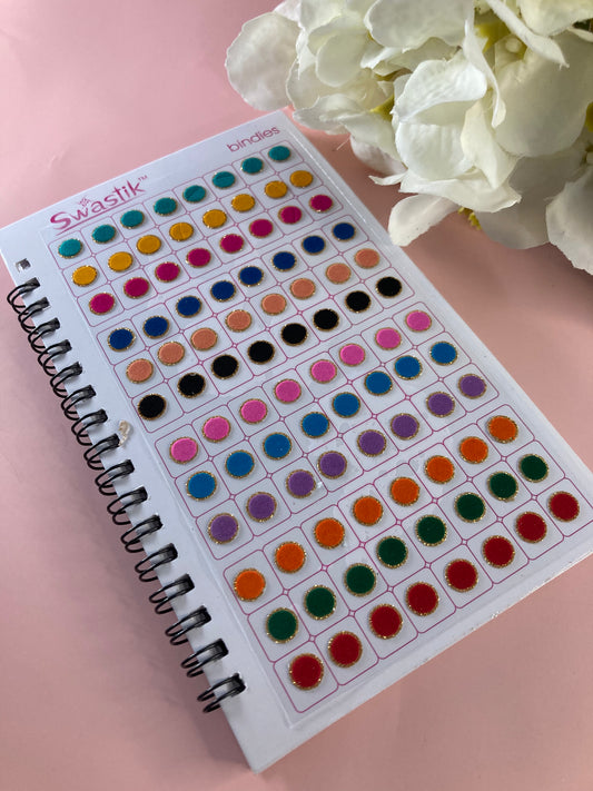 Golden Zari Border Velvet 576 Bindi Booklet (ST699)