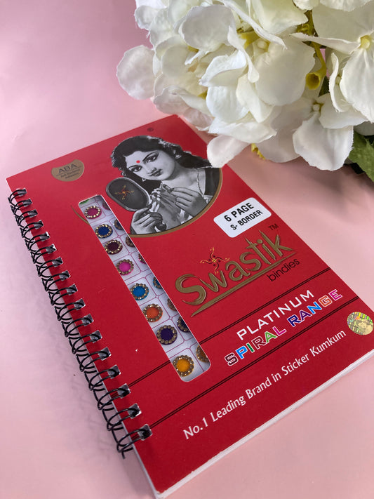 Stone Border Velvet 576 Bindi Booklet (ST700)