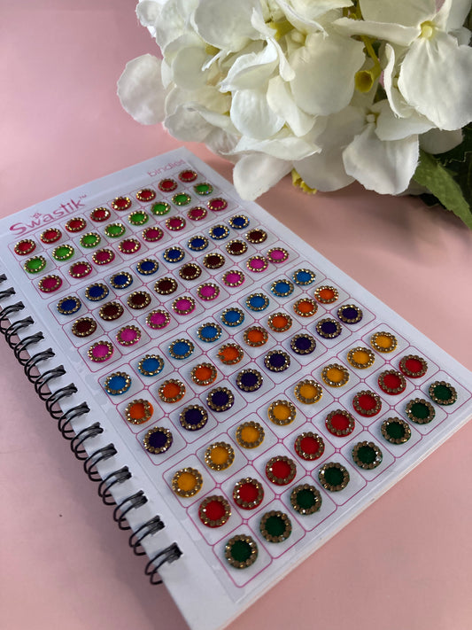 Stone Border Velvet 576 Bindi Booklet (ST700)