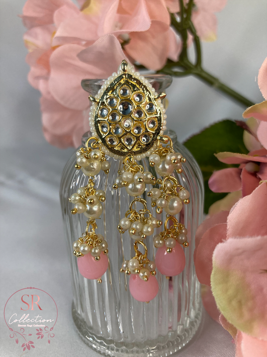 Ashvi Pink Kundan Tikka (ST178)