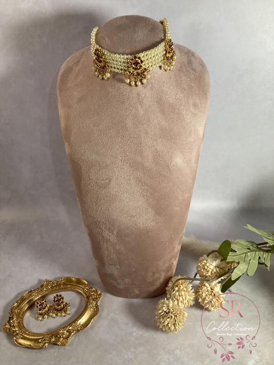 Naseeb Meenakari Gold Plated Choker Set (ST157)