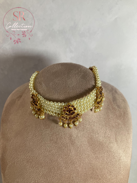 Naseeb Meenakari Gold Plated Choker Set (ST157)