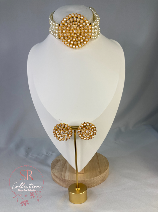 Punam Mala Choker Set (ST179) White