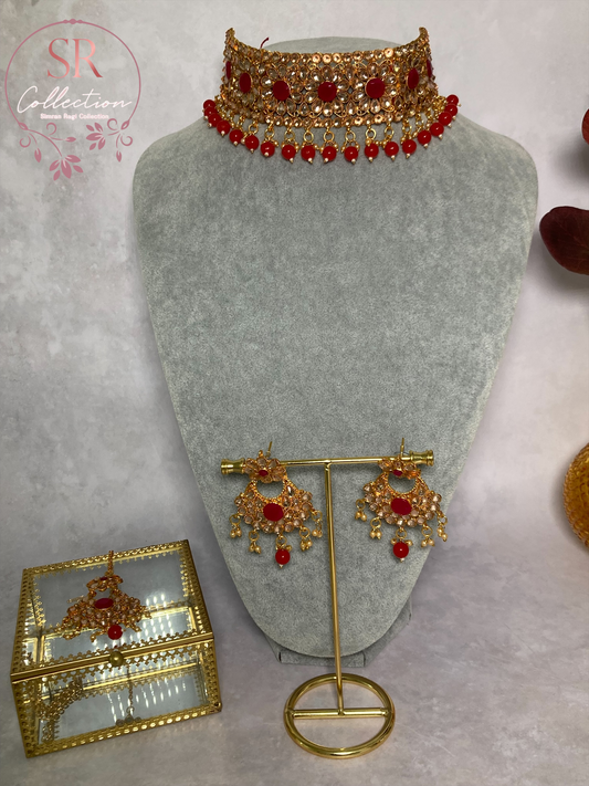 Kundan Choker Necklace Set