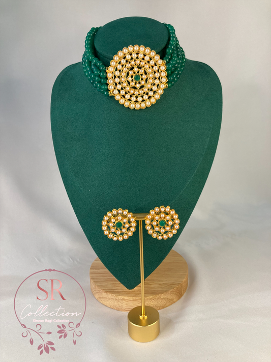 Aishwariya Mala Choker Set (ST126) Green