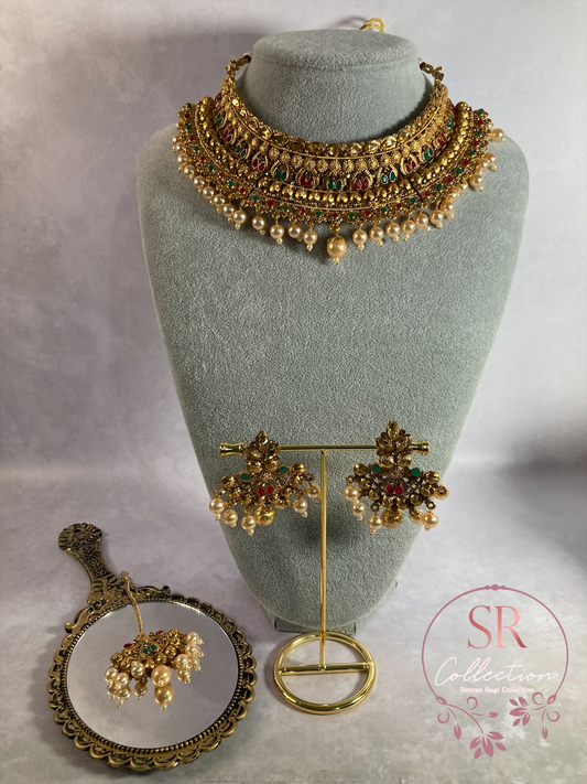 Esha Gold Plated and Kundan Set (ST159)