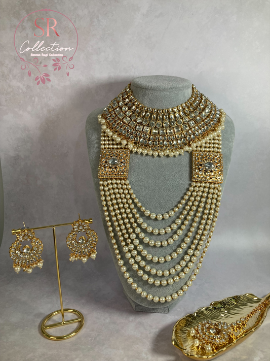 Amrita Gold Plated Kundan and Crystal Set (ST218)